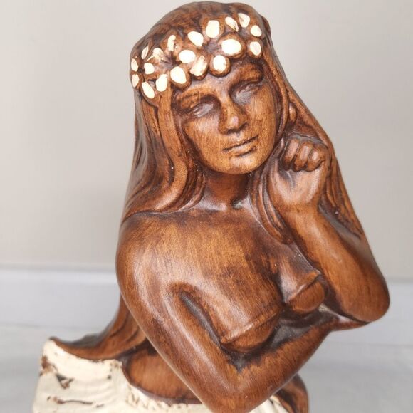 Vintage 60s hula girl girl statue - Picture 5 of 12